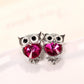 Fashion Cute Crystal Owl Earrings