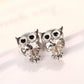 Fashion Cute Crystal Owl Earrings